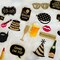 Adult 70th Birthday Photo Booth Props(41Pcs) for Her Him Cheers to 70 Years Birthday Party, Gold and Red Decorations